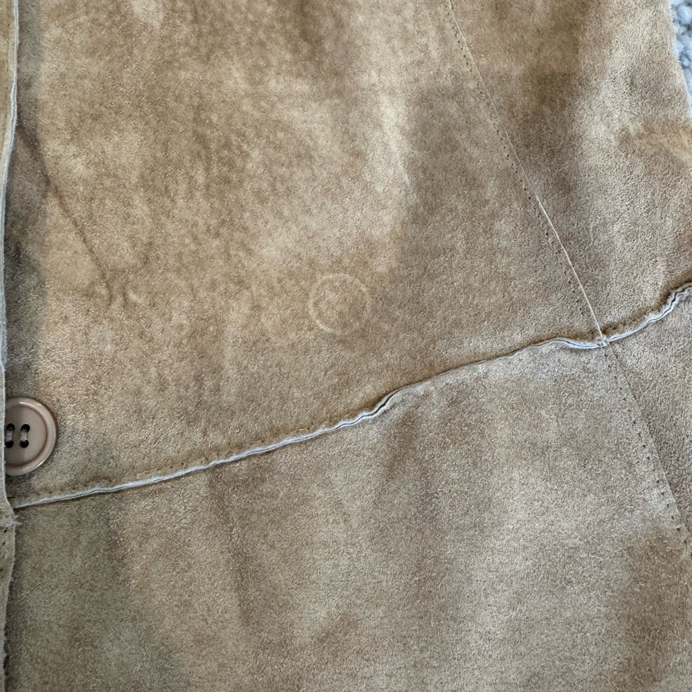 Brandon Thomas Light Brown Suede Blazer - Picture 7 of 7